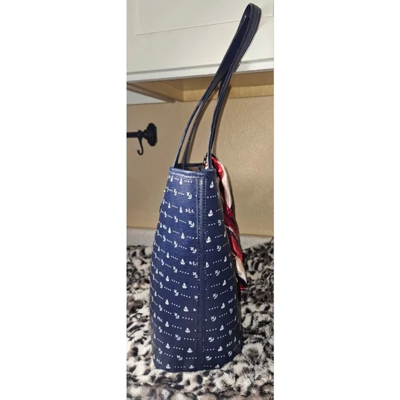 NWT Ralph Lauren Newbury Nautica Classic Tote with scarf - Picture 4 of 10